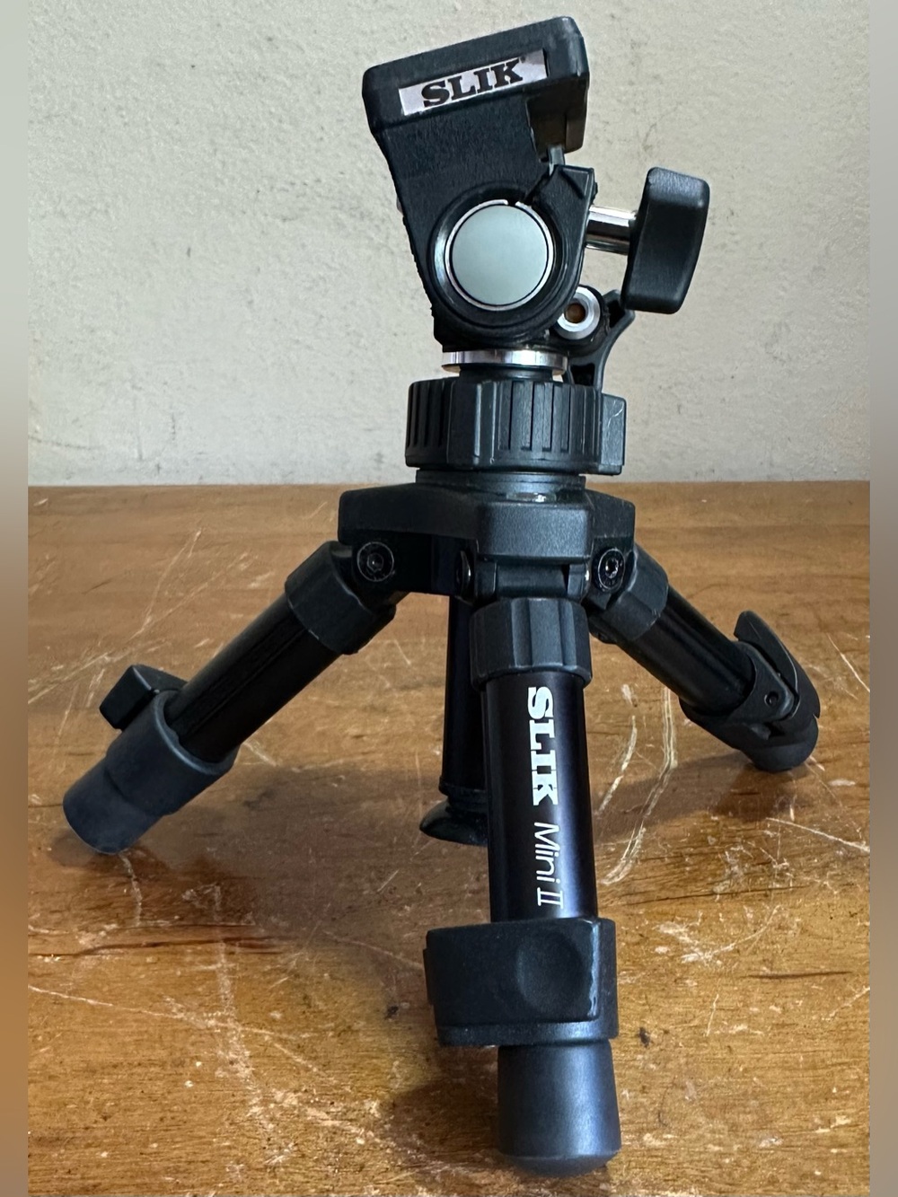 SLIK Mini II Compact Portable Travel Table-Top Camera Tripod w/2-Way Pan/Tilt
